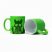 11oz Fluorescent Mug (Frosted, Bright Green)