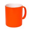 11oz Fluorescent Mug (Frosted, Reddish Orange)