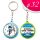Keyring 32 mm (2 sides printable) - Blue, Green