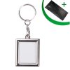Metal keyring - Square (double sides)