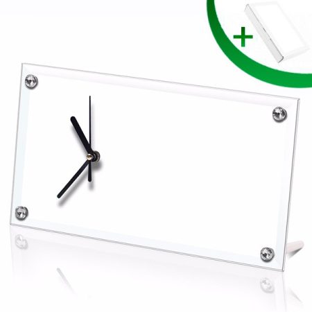 Стъклена фоторамка Часовник N28 (30 х 16 см)