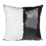 Sequin Pillow - black