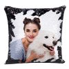 Sequin Pillow - black