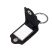Sublimation Blank Keychain with Engraved Leather Cover (3.5*7.5cm)