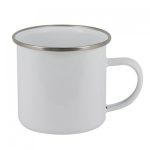   Емайлирана чаша със сребрист кант (метална) - BestSublimation