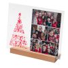 Sublimation Blanks Retangular Glass Photo Frame w/ White Patch (Christmas Tree, 20*25cm) 