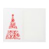 Sublimation Blanks Retangular Glass Photo Frame w/ White Patch (Christmas Tree, 20*25cm) 