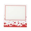 Sublimation Blanks Square Glass Photo Frame w/ White Patch (Red LOVE, 20*20cm)