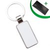 Double Sided Aluminium insert Key Chain 2.2*5.1cm