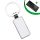 Double Sided Aluminium insert Key Chain 2.2*5.1cm