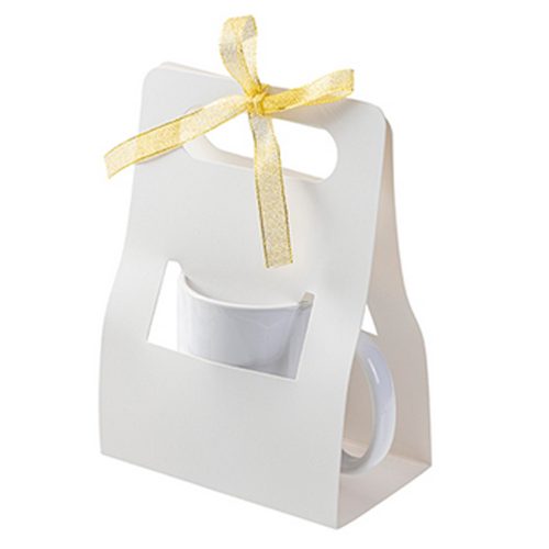 Sublimation Blanks White Box for 11oz Mug with Ribbon (14*8.5*19.5cm) 